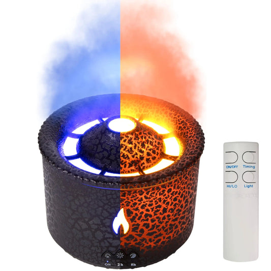 Volcano Aromatherapy Diffuser – LED, Humidifier & Remote