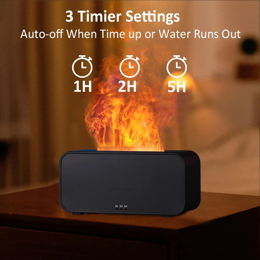 Mini Flame Aroma Diffuser – LED & Humidifier